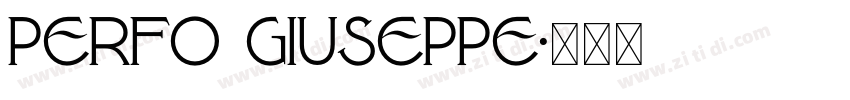 perfo giuseppe字体转换